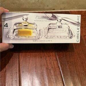 Catalina miniature butter dish.  Set of 2